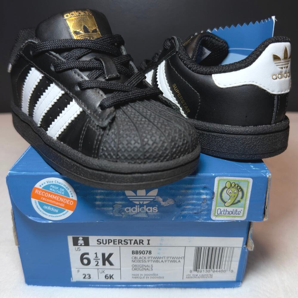 Adidas Superstar TD “Core Black / White” | 6.5C/K